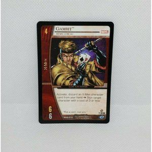 Upper Deck VS. System X-Men Marvel Gambit Remy Lebeau 2004 Trading Card